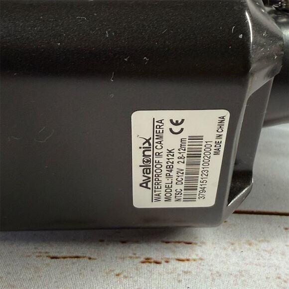 Lot of 2 Avalonix HD IR Night Vision Surveillance Cameras Black - Picture 4 of 6